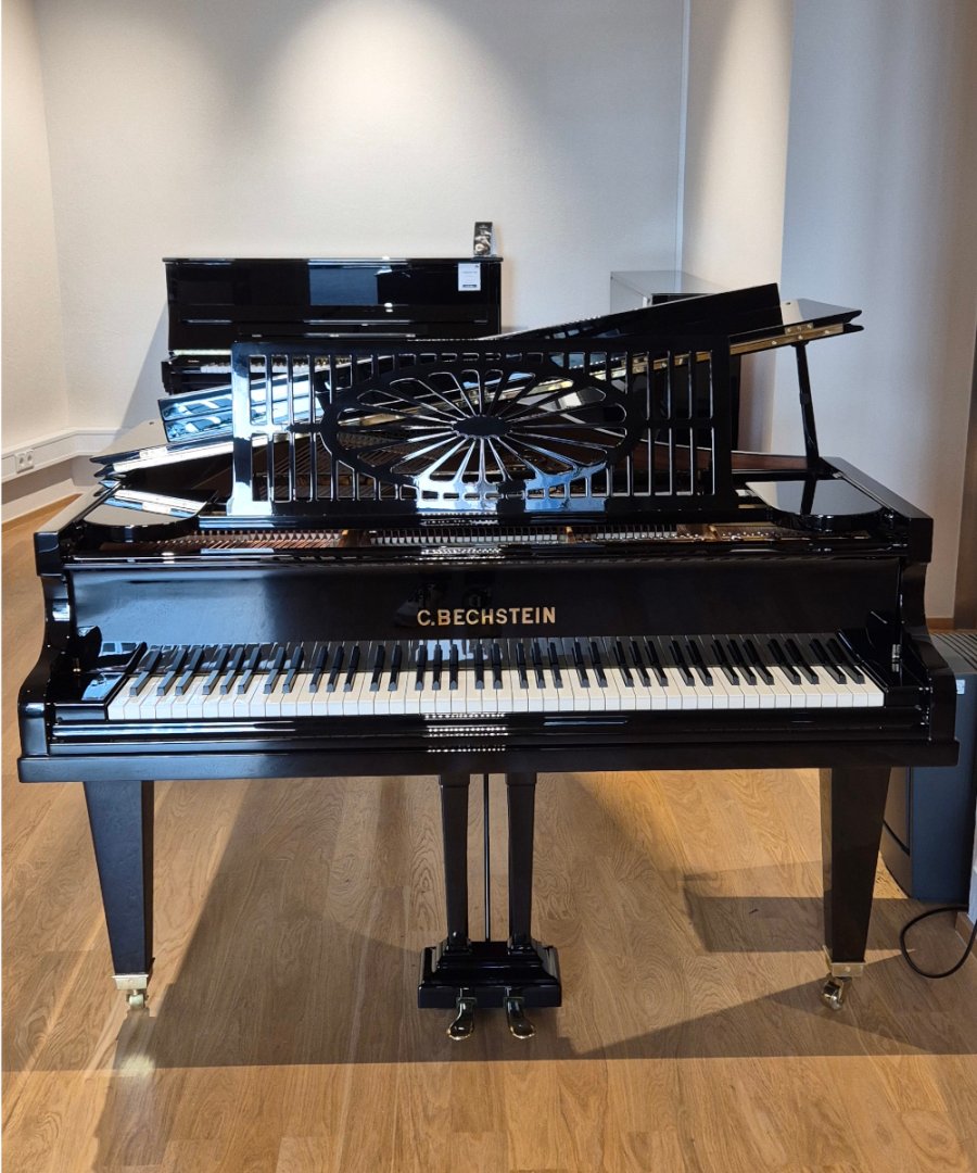 C. Bechstein A-185 von 1911 in Zwart glimmend