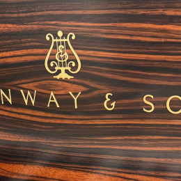 Steinway & Sons O-180 Crown Jewel Kollektion von 2001 in Makkassar mat