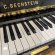 C. Bechstein Concert 8 von 2011 in Zwart glimmend