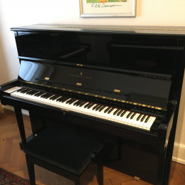 Steinway & Sons V 125 von 1988 in Zwart glimmend