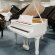 Steinway & Sons S-155 von 1948 in Wit glimmend