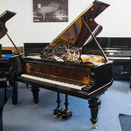 Blüthner 190cm von 1897 in Zwart glimmend